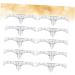 Gogogmee Scale Ruler 10pcs Set Makeup Ruler Eyebrow Stencil Eyebrow Guide Measure Tool Eyebrow Stickers Disposable Makeup Gadgets - Buy Online on SooperMarket.com