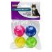 Ethical Slotted Balls Cat Toy, 4-Pack 4pack Pink, Blue, Green,Yellow