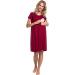 Happy Mama Labor Delivery Hospital Gown Breastfeeding Maternity 434p (Crimson, Size 12-14) - Buy Online on SooperMarket.com
