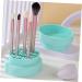 Mikinona Makeup Brush Cleaner Bowl Cleaner Bowl for Makeup Tools Brush Cleaning Pad Makeup Brush Storage Stand Silicone Cleaning Bowl Foldable Brush Make up Powder Puff Silica Gel - Buy Online on SooperMarket.com