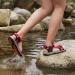 Outpro Women's Flat Trekking & Hiking Sandals - Durable Non-Slip Sports Sandals for Beach & Outdoor - EU Size 43 Red - Buy Online on SooperMarket.com