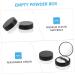 FOYTOKI 2pcs Elastic Mesh Loose Powder Box DIY Powder Case Travel Powder Case Makeup Powder Case Abs Black - Buy Online on SooperMarket.com