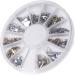 6 Styles Silver/Gold Nail Art 3D Glitter Rhinestones Gems Decoration Wheel Very Practical and Popular Practical design and Durable - Buy Online on SooperMarket.com
