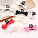 JSGHGDF Cute Sweet Hair Clip Simple Ribbon -style Bunches Sweet Balletcore Style Red on black - Buy Online on SooperMarket.com