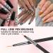 Lofuanna Nail Art Brush Set - 6pcs Double Ended Fine Liner & Dotting Pen Painting Tools for Salon & DIY Manicures - Buy Online on SooperMarket.com