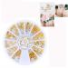 Frcolor 120 Pcs Rose Gold Nail Art Studs - 3D DIY Nail Charms & Decorations | Mixed Metallic Rivets & Shapes - Buy Online on SooperMarket.com