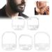 Professional Mustache Shaping Tool | Beard Shaper Template - ABS White for Precision Grooming - Buy Online on SooperMarket.com