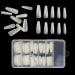 Lofuanna Ballerina Nails Long False Nails Coffin Fake Nails Full Cover Length 100 pieces Time for artificial fingernails with case for nail studios and DIY nail art 10 sizes (nature)