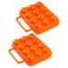 OSALADI 2pcs Boxes Outdoor Egg Carton Food Containers Egg Container Egg Dispenser Cases Eggshell Folding