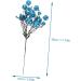Zerodeko 6pcs Berry Bunch Cuttings Artificial Red Berry Stems Green Decor Wedding Decorations Artificial Berry Twig Stem Holly Berries for Crafts Ornament Plastic Christmas Plant Blue 30x10cm - Buy Online on SooperMarket.com