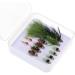 Ivei Fly Fishing Flies Kit - Premium Hand-Tied Assortment of 12 Dry/Wet Flies Nymphs & Streamers with Portable Box for Trout & Bass Fishing - Buy Online on SooperMarket.com