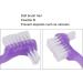 False Teeth Brush Plaque Removal Denture Toothbrush Double Sided Ergonomic Portable Soft Hair for Home Travel for Elderly(Purple) - Buy Online on SooperMarket.com
