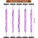 Toseky Nail Liner Brushes | Nail Liner Brush Dotting Pen Double Ended Multifunctional Nail Brushes Miniature Painting Brushes Nail Liner Brush Dotting Pen Purple - Buy Online on SooperMarket.com