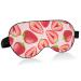 Haskirky Light Blocking Eye Mask Breathable and Adjustable Adult Men and Women Travel on Business Trips Yoga Meditation Light Smooth Comfortable Eye Mask Office Deep Sleep Goodies Red Strawberry