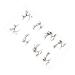 Healeved 4 Pairs Halloween Temporary Eyeliner Stickers Stickers Eyeshadow Temporary Eyeliner Decals