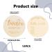 NPQ 12 Pcs Baby Monthly Milestone Cards - Wooden Baby Announcement Signs for New Parents | Baby First Year Growth Photo Props - Newborn Photography Gift Set - Buy Online on SooperMarket.com