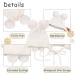 Flower Baby Girls Pompom Beanie 2-4 Years White | Soft Knitted Toddler Hat for Fall/Winter - Buy Online on SooperMarket.com