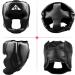 GROOFOO PU Leather Boxing Headgear for Kids and Adults - Ideal for Training, Kickboxing, MMA, Muay Thai, Sparring - Martial Arts Helmet for Karate and Taekwondo - Black (Large) - Buy Online on SooperMarket.com