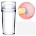Luvadeyo 1 piece of nail stamp with 1 piece of nail scrap French lace French silicone stamps nail stamp set the silicone head can be used more than 100 times