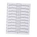 Beavorty 100pcs Disposable Eyebrow Ruler Makeup Stickers Eyebrow Shaping Stencils Eyebrow Measure Modify