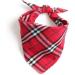 UANOU Dog Bandanas - Triangle Bibs Cotton Scarf in Red Plaid for Small & Medium Puppies | Pet Supplies - Buy Online on SooperMarket.com