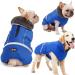 Warm Dog Coat Reflective Dog Winter Jacket,Waterproof Windproof Dog Turtleneck Clothes for Cold Weather, Thicken Fleece Lining Pet Outfit,Adjustable Pet Vest Apparel for Small Medium Large Dogs Medium(Pack of 1) Blue