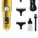 Buy Rechargeable Hair Clipper Set - Cordless Gold Metal Electric Trimmer with Guide Combs for Grooming | International Shipping Available - Buy Online on SooperMarket.com
