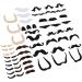 Self Adhesive Fake Eyebrows Beard 60 Pcs Moustache and Eyebrows Stick on Fake Eyebrows and Moustache Kit for Old Man Dress Up Grandpa Costume Accessories - Buy Online on SooperMarket.com