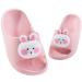 DRECAGE flip-flop children girls bathing flaps boys soft slide-resistant bathing sandals summer bathing shoes slippers 23-33 eu pink bunny 24/25 EU