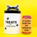 Fluffy Bellies Dog Treat Jar - 5 Cup Black White Ceramic Container - Farmhouse Dog Cookie Canister - Rustic Pet Food Jar - Buy Online on SooperMarket.com