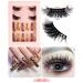 Press On Nails & Faux Mink Lashes Set | Natural Look Stick-On Nails & False Eyelashes for Effortless Beauty - Buy Online on SooperMarket.com