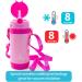 Primo Passi Insulated Straw Water Bottle for Kids - 12oz Thermos Bottle (Pink) - Buy Online on SooperMarket.com