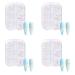 Citywalk 4Box Pearl Decorations Nail Charms White Round Nail Parts Gold Steel Beads Balls Jewelry Nail Art Accessories Color:ZZ13