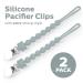 Silicone Pacifier Clip with Koala Bead - Grey | One Piece Soother Binky Teething Ring Holder - Buy Online on SooperMarket.com