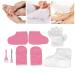 Paraffin Hand Foot Gloves Flannel Keep Warm Wax Hand Foot Liners Paraffin Mittens Foot Set Gloves & Socks for Hot Wax Hand Thermal SPA Therabath Wax
