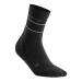 CEP Reflective Mid Cut Socks, Men Medium Black