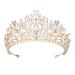 Didder Wedding Tiaras for Women  Crystal Tiara Gold Princess Crown Rhinestone Tiaras for Girls Tiaras and Crowns for Women Girls Hair Accessories for Bridal Prom Pageant Birthday Party Photography
