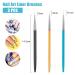 Sularpek 3PCS Nail Art Liner Brushes for UV Gel & Acrylic Painting - Short Strokes, Details & Blending - 7/9/11mm - Buy Online on SooperMarket.com