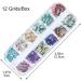 12 Grids Nail Art Shell Flakes Fragments Texture 3D Nail Charm Nail Art Decoration Manicure DIY Accessories - Buy Online on SooperMarket.com