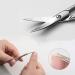 DERDOUT Curved Cuticle Scissors Extra Fine Stainless Steel Small Manicure Scissors with Precise Pointed Tip Grooming Blades - Buy Online on SooperMarket.com