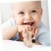 KOMBIUDA Silicone & Wooden Baby Teether Maracas | Musical Instruments & Teething Toy for Babies 0-6 Months - Buy Online on SooperMarket.com