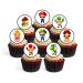 24 Super Plumber Theme Edible Premium Thickness SWEETENED Vanilla Wafer Rice Paper Discs Cupcake Toppers/Decorations