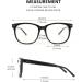 GQUEEN Large Frame Horn Glasses for Women and Men - UV400 Non-Prescription Nerd Glasses - Stylish PE1 1 Blue - International Shipping Available - Buy Online on SooperMarket.com