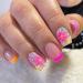 GORS 24 Pcs Spring Summer Flowers Press on Nails - French Square Short Fake Nails Colorful Acrylic Nails Full Cover Glue on Nails Stick on Nails Coffin False Nails for Women Girls Nail Art Decorations Multicolor 3D Flowe...