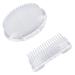 WANDIC 2Pcs Flower Frog  Round Rectangle Clear Plastic Ikebana Kenzan Frog Japanese Flower Holder with 3 Suckers for DIY Flower Craft Round and Rectangle