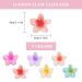 6 Flower Hair Clips - Large Non-Slip Claw Clips for All Hair Types | Perfect Floral Accessories for Women - Buy Online on SooperMarket.com