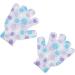 FOMIYES 3 Pairs Bath Gloves Five Finger Shower Gloves Exfoliating Gloves Shower Wipe Printing Child - Buy Online on SooperMarket.com