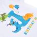 AMZTM 1st Boy Dinosaur Birthday Shirt for Toddler Baby - First Birthday Outfit - Size 90 White - Buy Online on SooperMarket.com