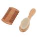 Baby Hairbrush Set  Practical Newborn Hairbrush Soft Double Sides Comb Considerate Goat Bristles for Infant