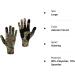 BASSDASH Men's Camo Hunting Gloves - UPF 50+ Lightweight Touchscreen - Autumn Forest - Large - Buy Online on SooperMarket.com